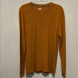 Men's Rust Long Sleeve Thermal Shirt Size Large